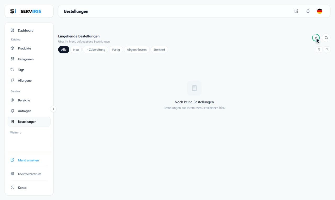 Bestellungen: eine Schicht von Anfang bis Ende — Titelbild der Lektion