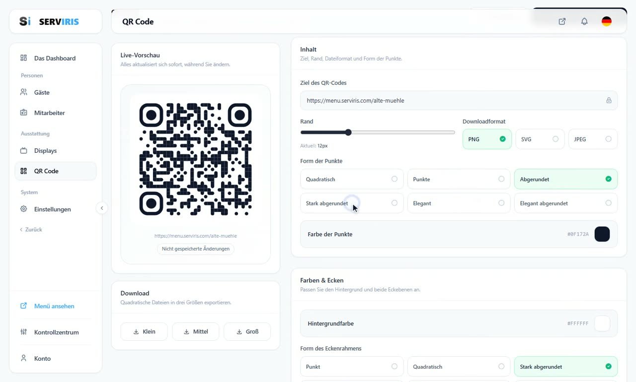 Schritt 7: Zurücksetzen, wenn es wieder wie ab Werk sein soll — Ein QR-Code mit Ihrer Handschrift