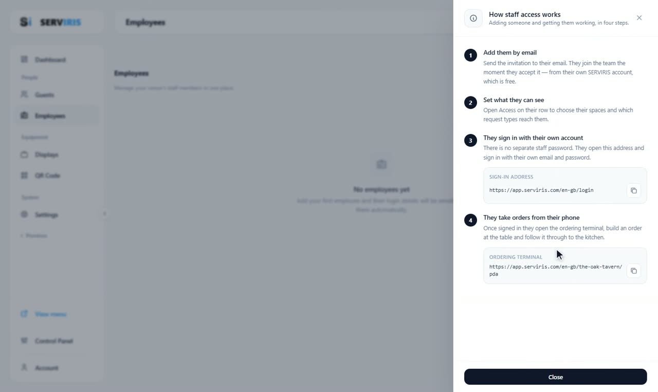 Employees: invitation and access — lesson cover