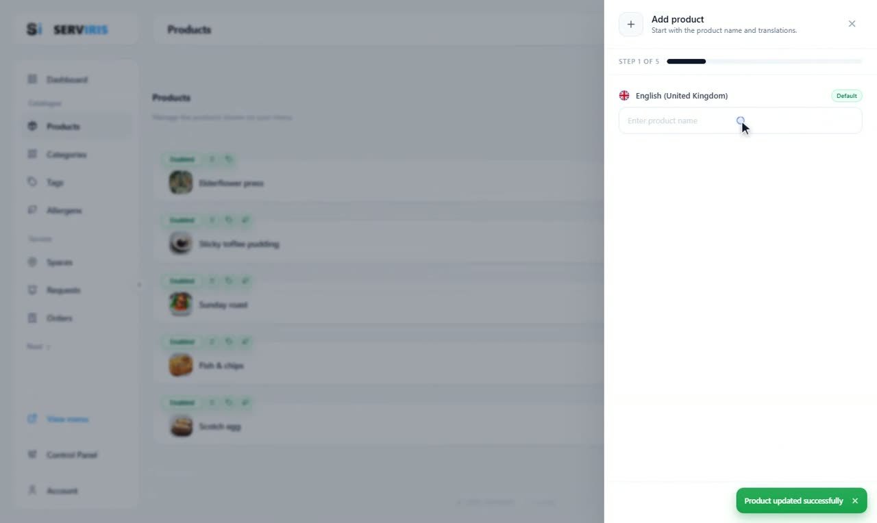 Step 6: The list fills up — Products