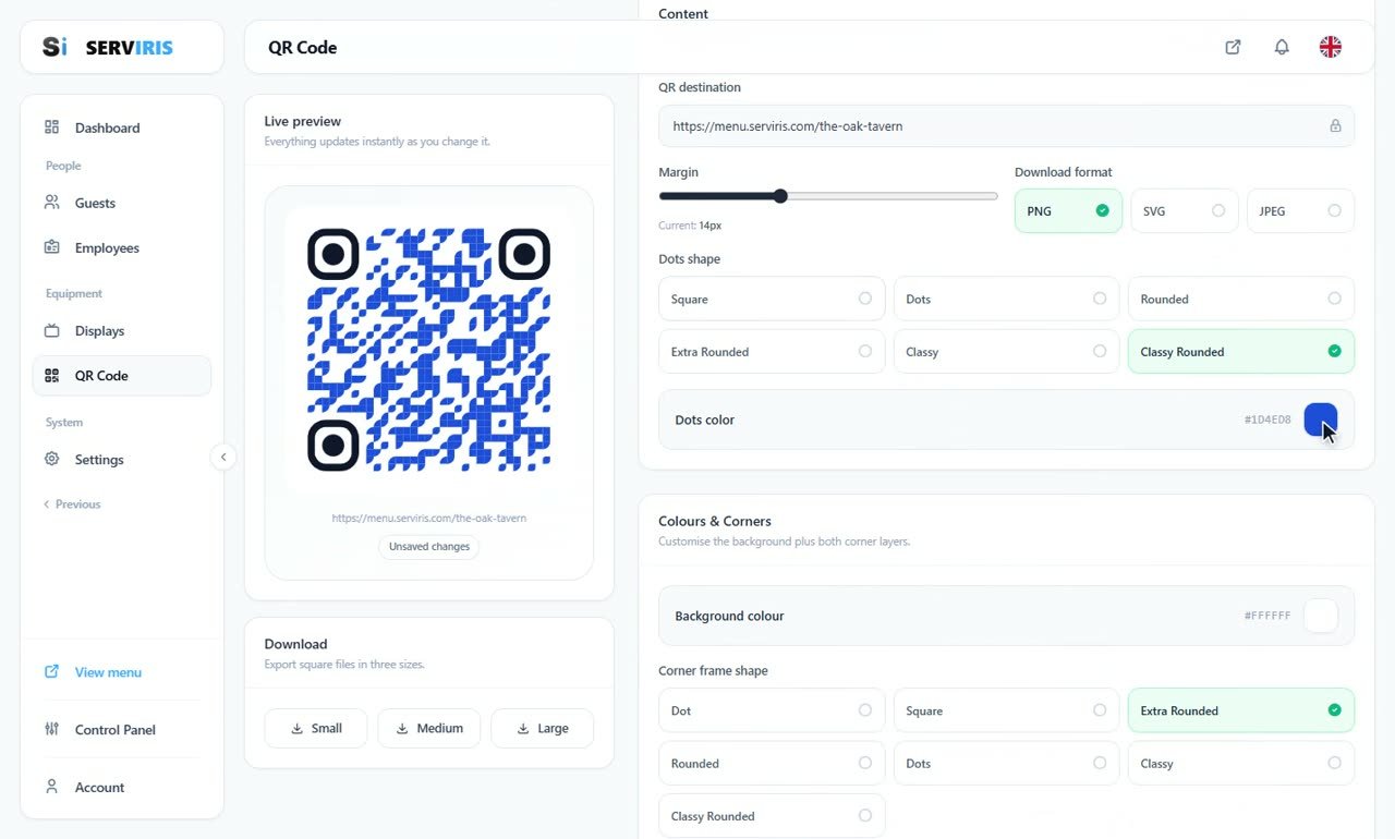 Step 3: The body of the code — A QR code with your identity