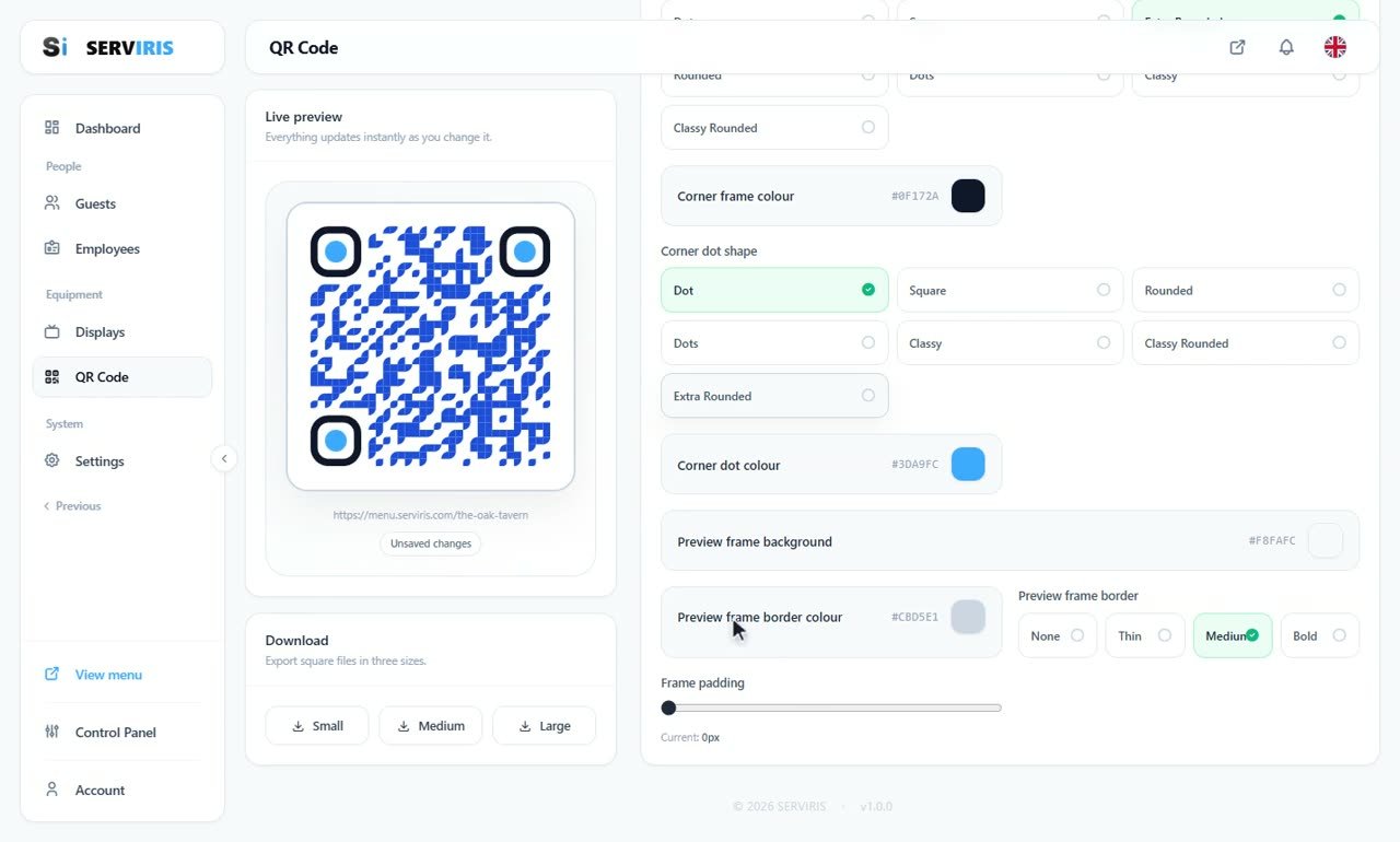Step 5: The second layer of the corners — A QR code with your identity