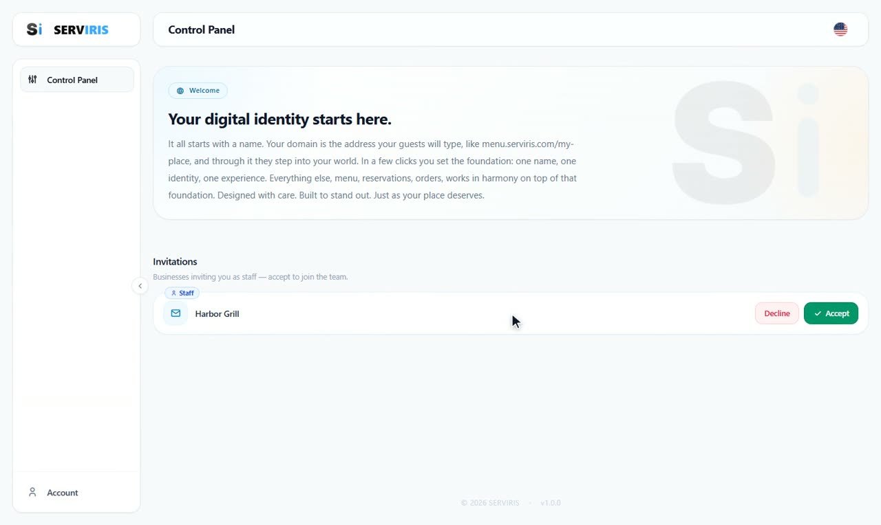 Step 3: The acceptance — Employees: invitation and access