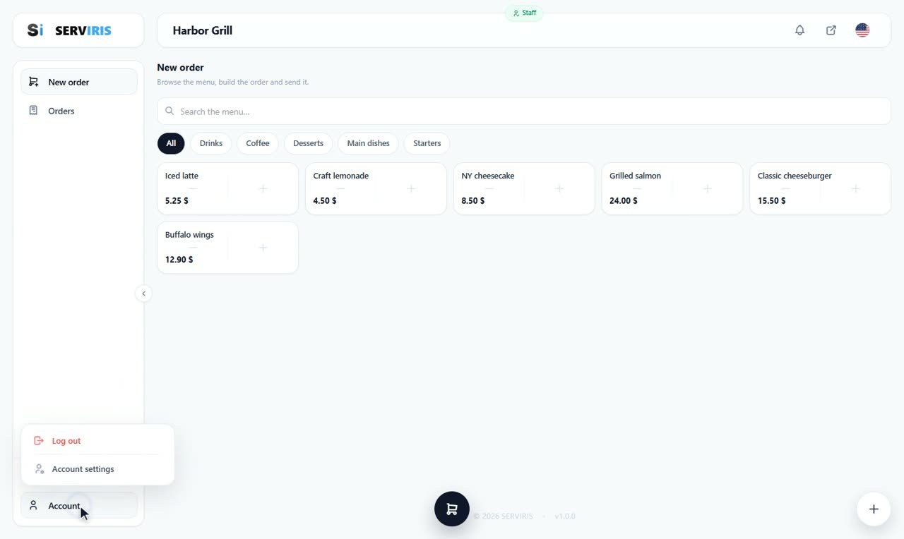 Step 4: Her terminal — Employees: invitation and access