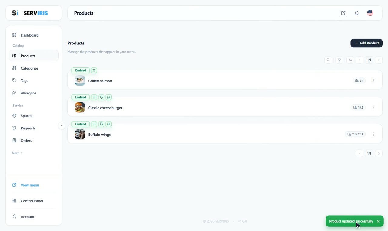 Step 5: The list fills up — Products