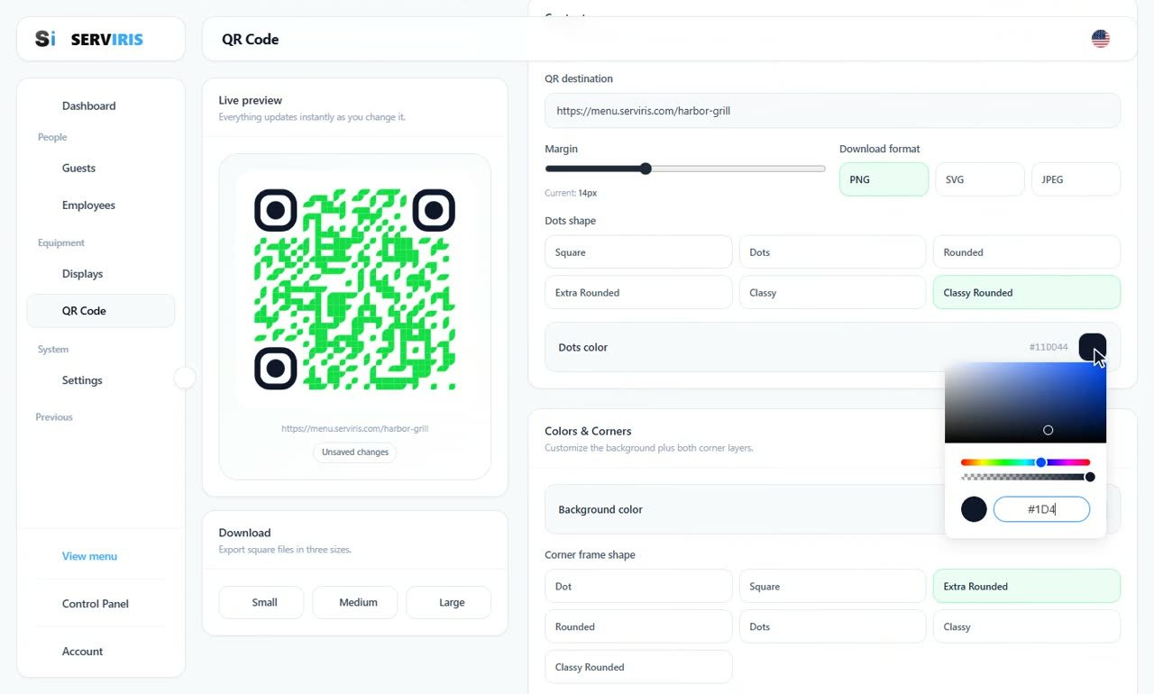 Step 3: The body of the code — A QR code with your identity