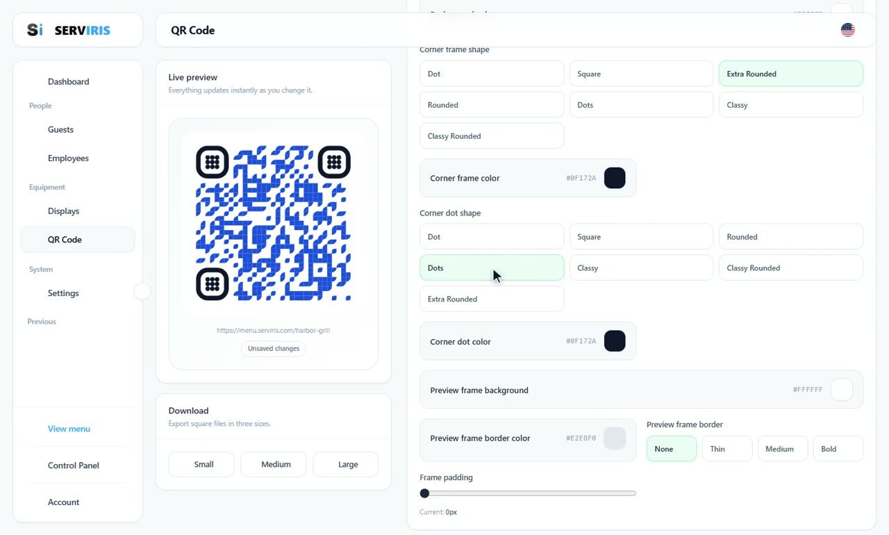 Step 4: The corners — A QR code with your identity