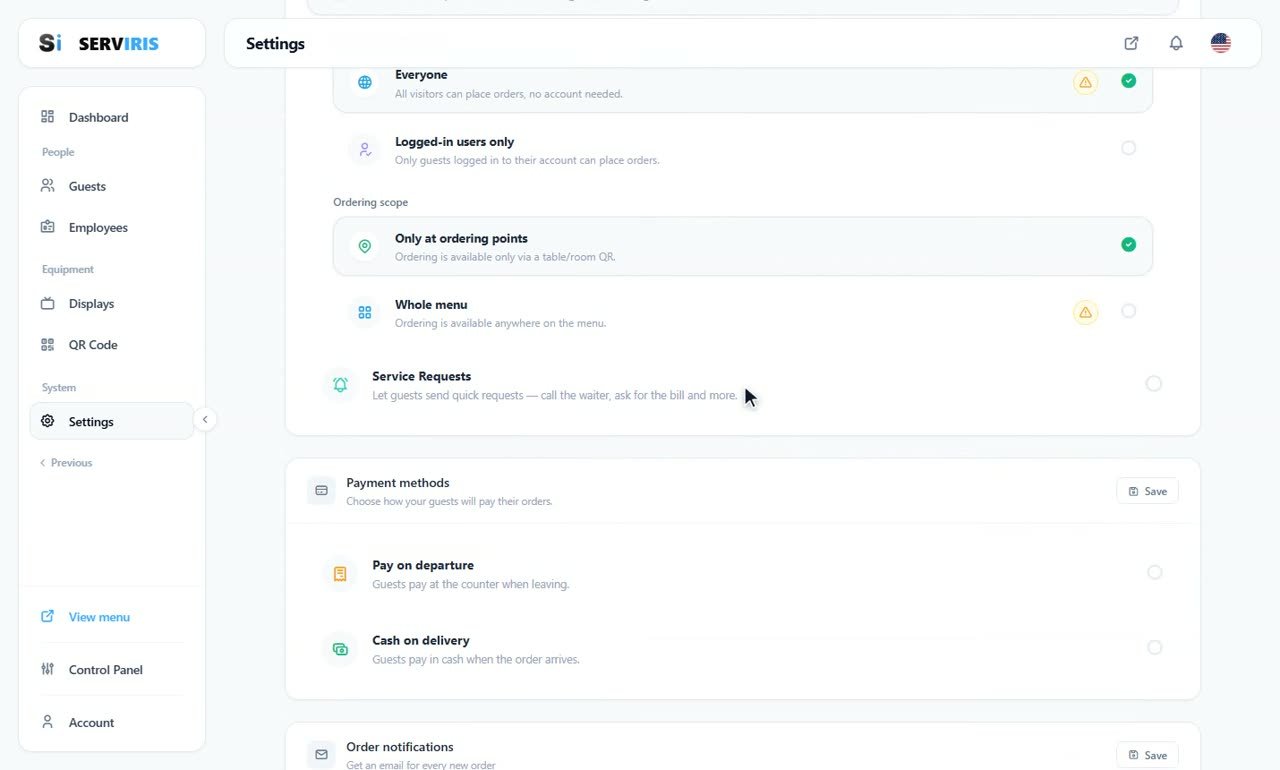 Step 7: Features, one by one — Settings: everything in one lesson