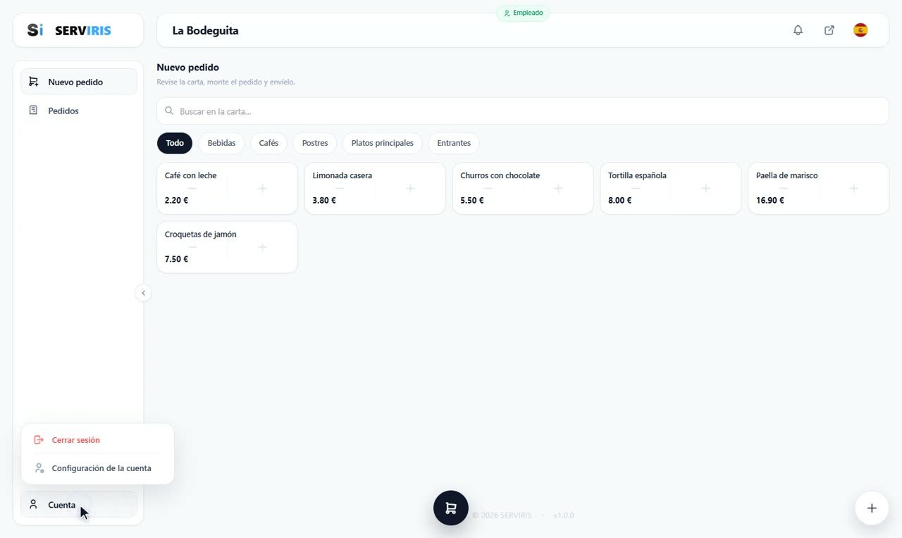 Paso 4: Su terminal — Empleados: invitación y acceso