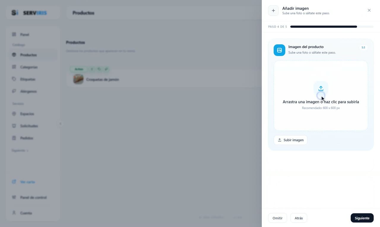 Paso 4: Los alérgenos desde la ficha del producto — Productos