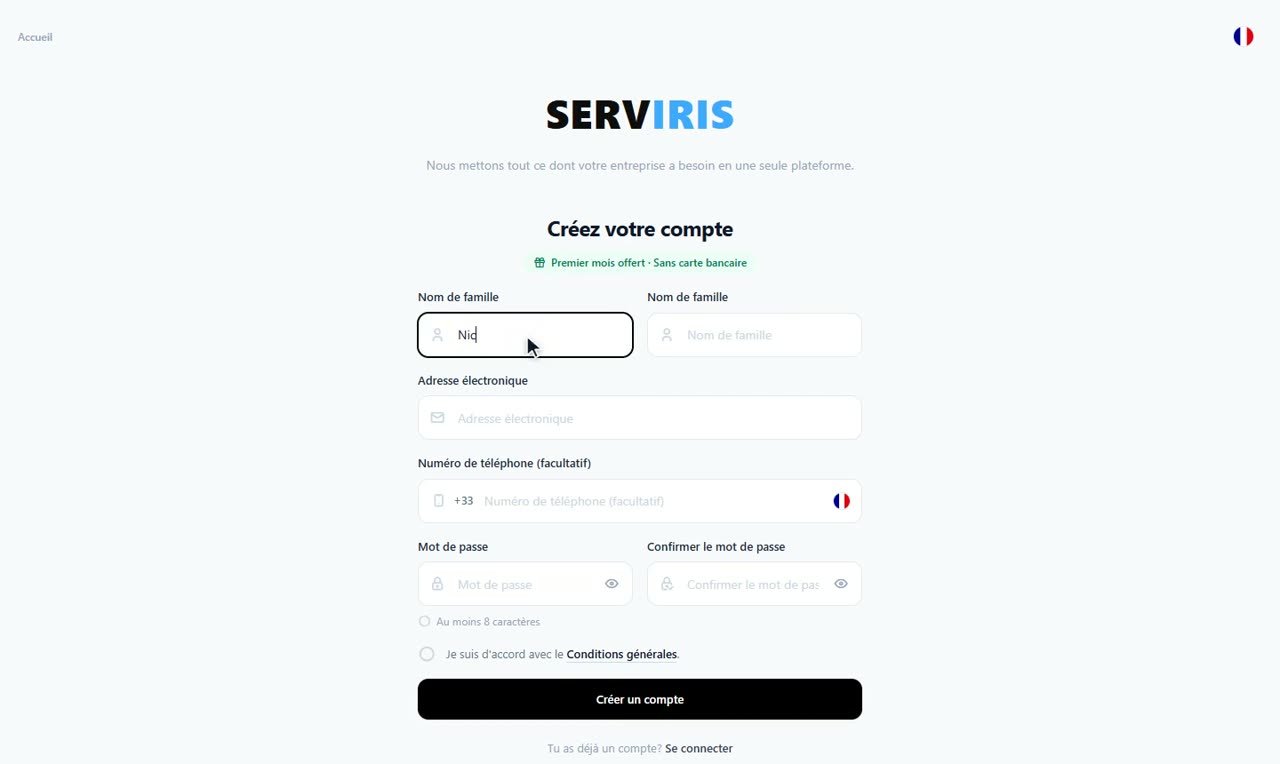 Étape 1: Ouvrez la page d'inscription — Créer votre compte
