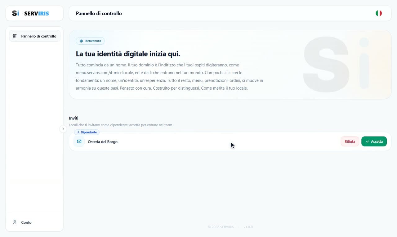 Passo 3: L'accettazione — Dipendenti: invito e accesso