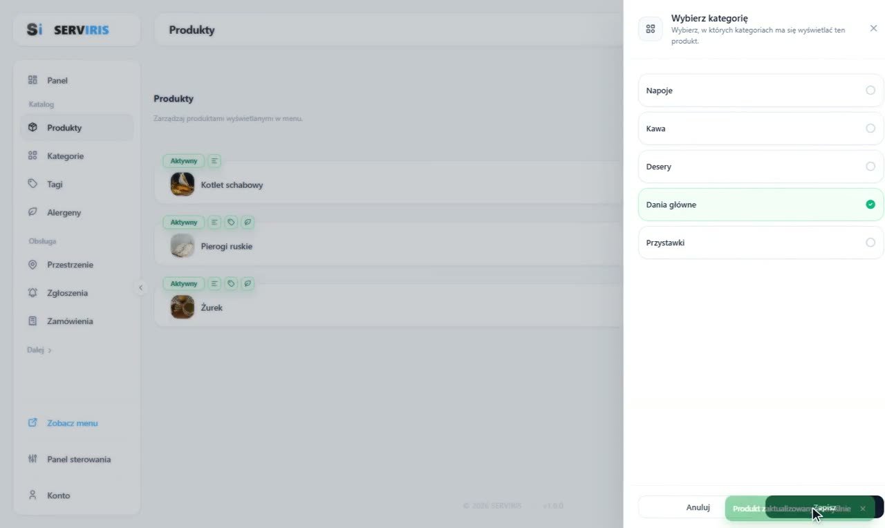 Krok 5: Status, i produkt istnieje — Produkty