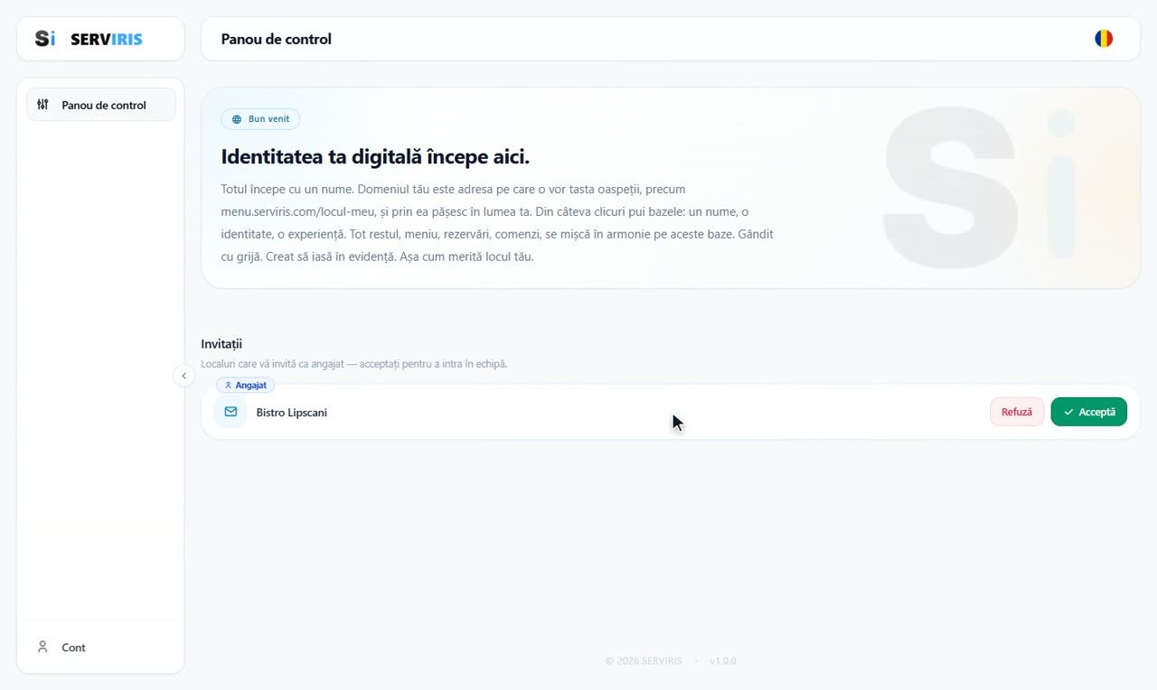 Pasul 3: Acceptarea — Angajații: invitație și acces